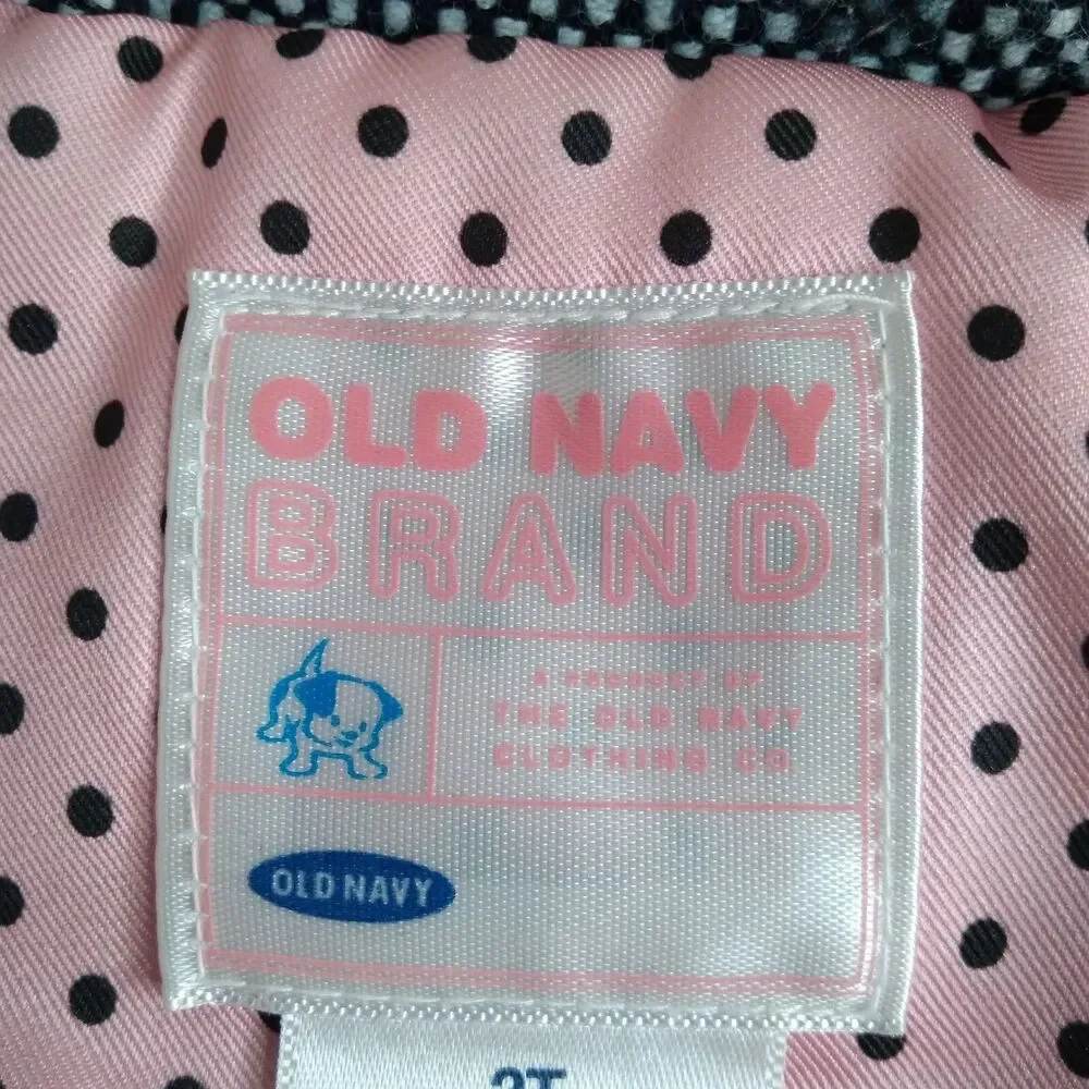 Vtg Old Navy Pea Coat Girls 2T Church Easter Holiday Spring Festival Warm Y2k